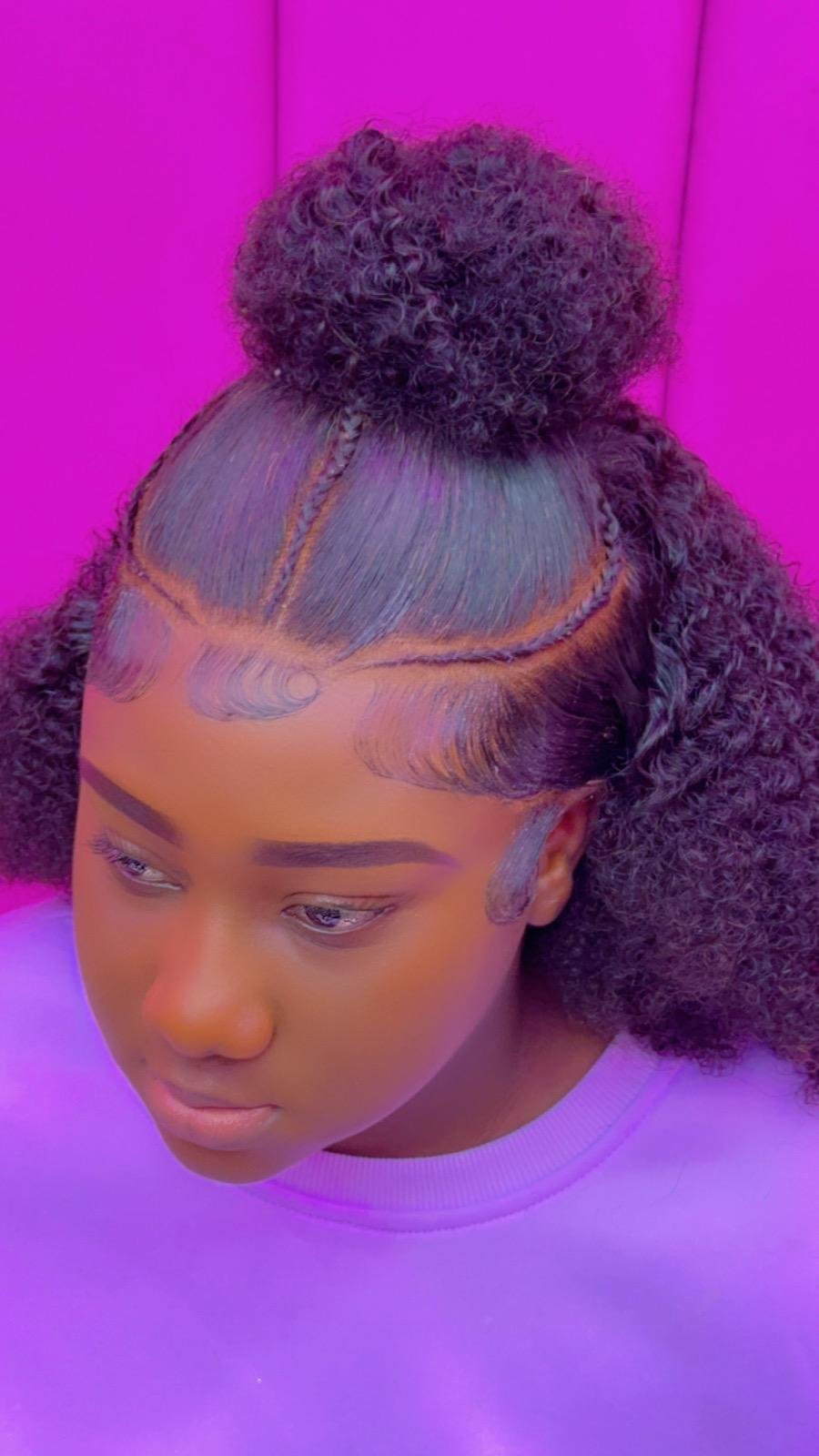 Afro curly Brazilian human hair